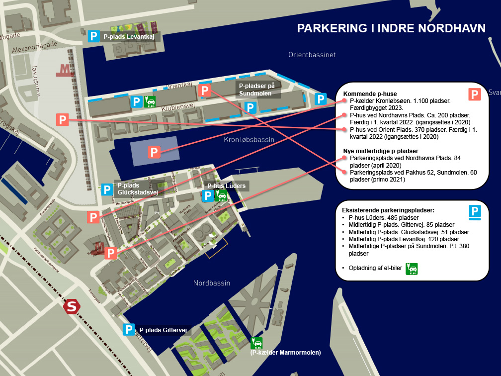 Parkeringsplan for Indre Nordhavn